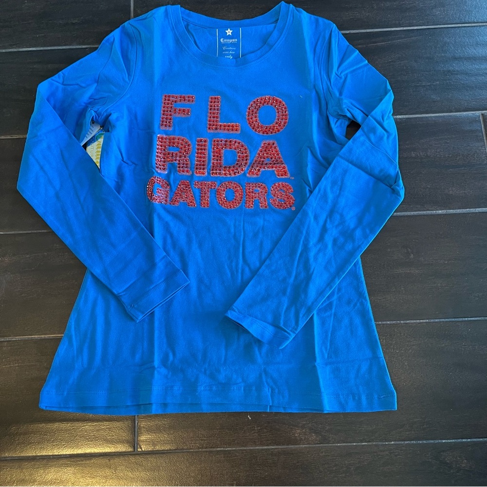 Campus Couture Florida Gators Bling long sleeve Tee Shirt M